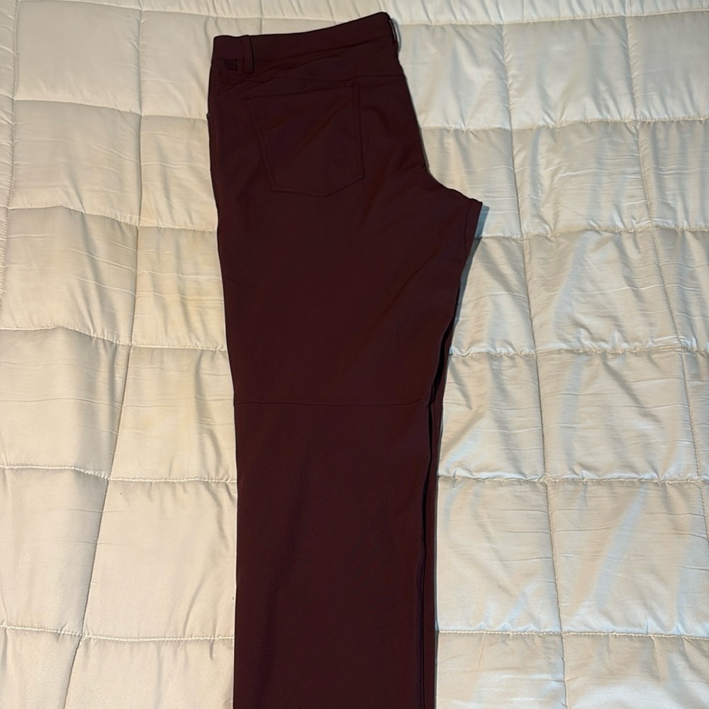 Red Lululemon ABC slim fit pants size 40